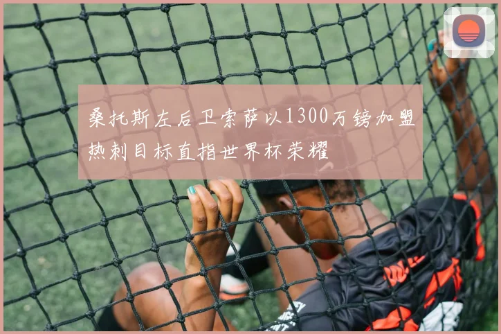 桑托斯左后卫索萨以1300万镑加盟热刺目标直指世界杯荣耀